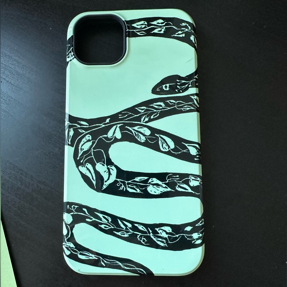 iPhone 14 Plus tough case iphone case snake vine green